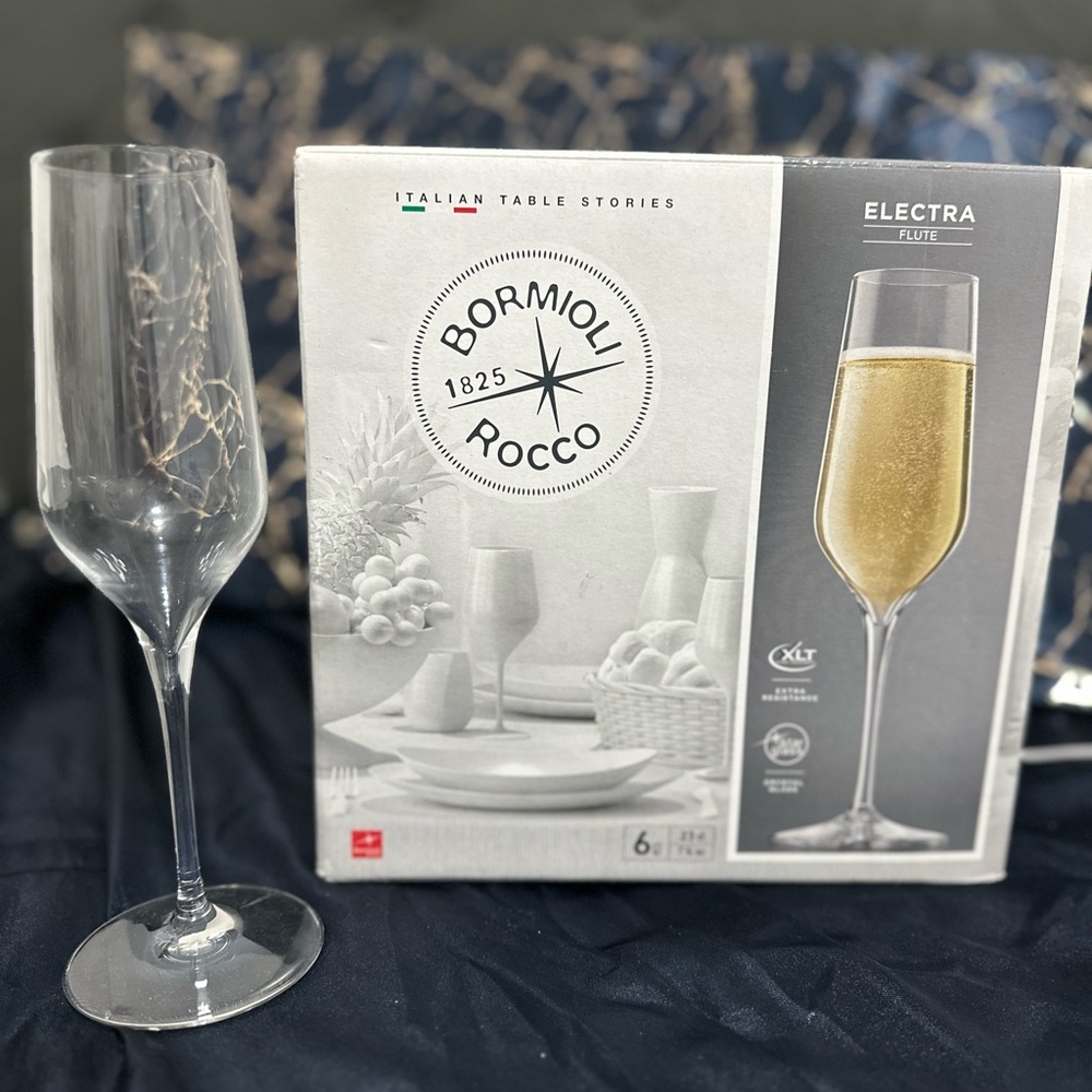 Electra Flute Glass - Clear